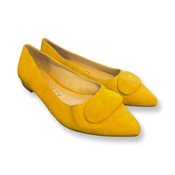 SOLE SOCIETY Mustard Yellow KAMELLAH ballet flats 7M - Picture 1 of 6